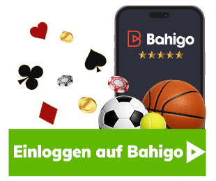 Mobilgerät mit Bahigo App und Symbolen für Sportwetten und Casinospiele